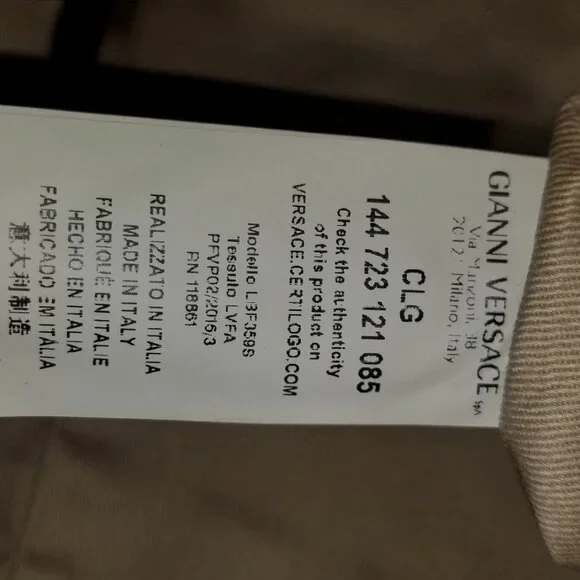 NWOT Gianni Versace Collection Leather Bag - Picture 8 of 11